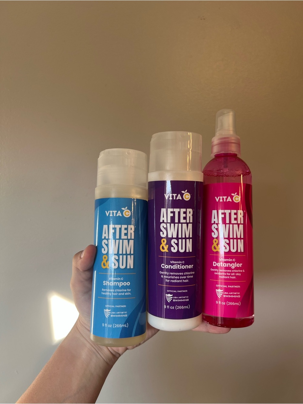 Vita C After Swim & Sun Shampoo Conditioner & Detangler New Sealed